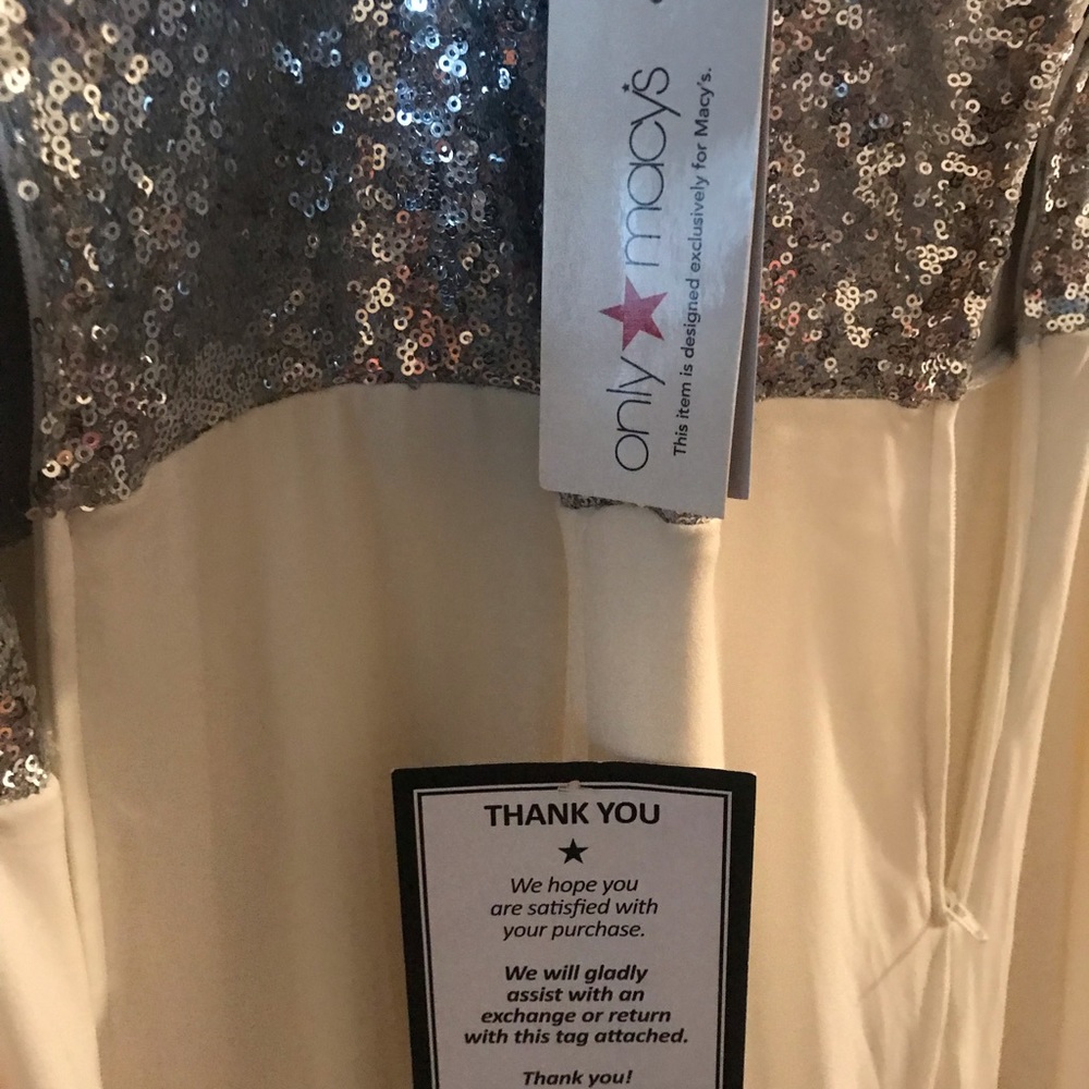 White & Silver sequin formal - Picture 8 of 8